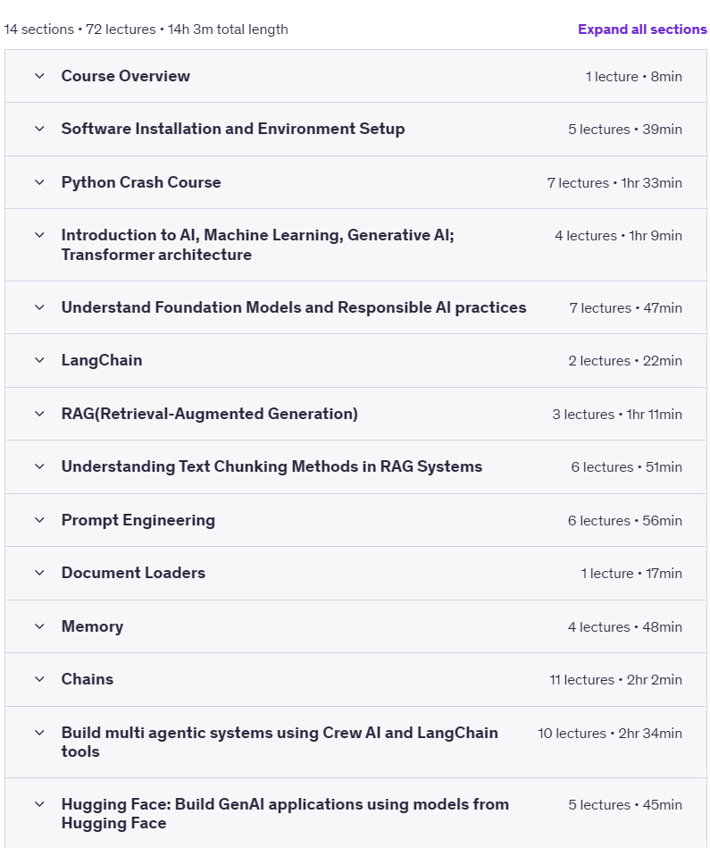 Course topics · Generative AI Bootcamp 2025-6