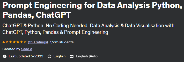 Pictures · Prompt Engineering for Data Analysis Python, Pandas, ChatGPT 2023-5