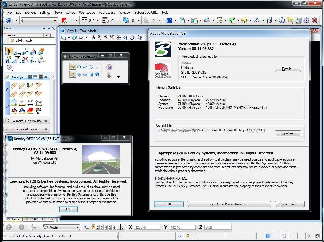 Pictures · Bentley GEOPAK Civil Engineering Suite V8i v08.11.09.903
