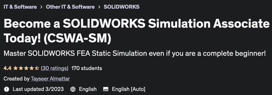 Pictures · Udemy — Become a SOLIDWORKS Simulation Associate Today! (CSWA-SM) 2022-11