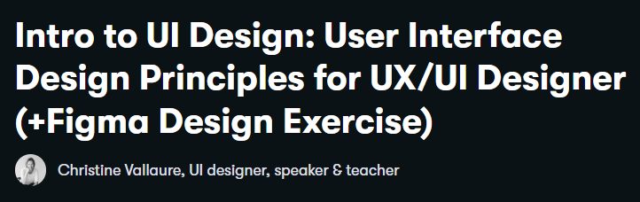 Pictures · Intro to UI Design: User Interface Design Principles for UX/UI Designer (+Figma Design Exercise) 2022-3