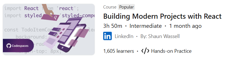 Pictures · LinkedIn — Building Modern Projects with React 2024-11