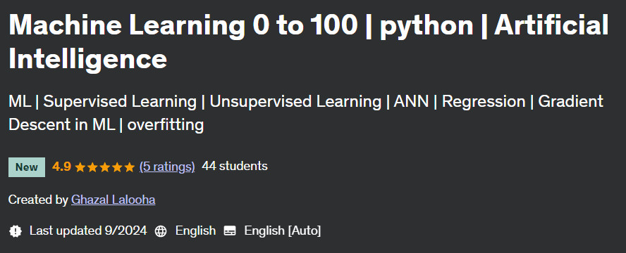 Pictures · Machine Learning 0 to 100 | python | Artificial Intelligence 2024-9