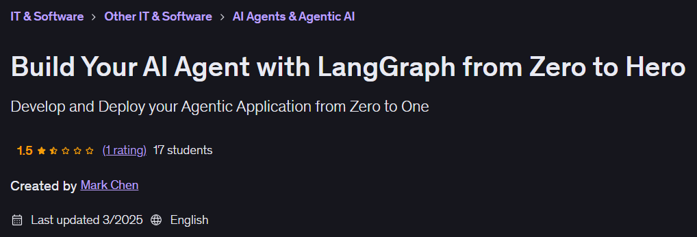 画像 · あなたの構築 AI エージェントと LangGraph ゼロからヒーローへ 2025-3