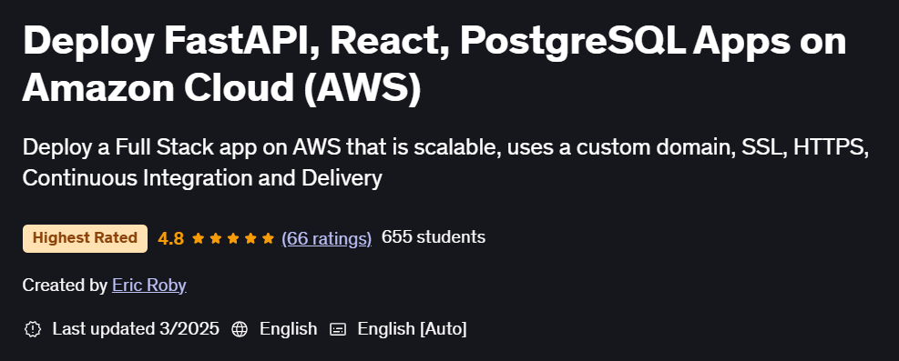 Pictures · Deploy FastAPI, React, PostgreSQL Apps on Amazon Cloud (AWS) 2025-3