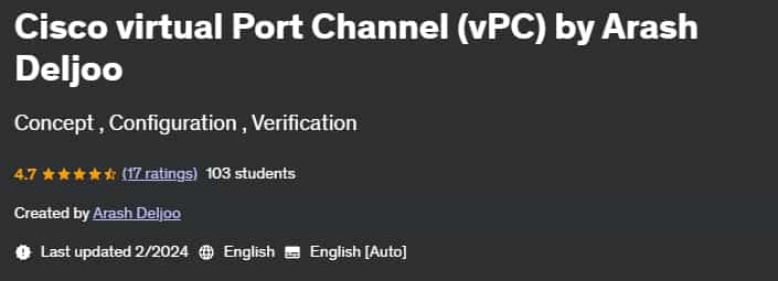 Pictures · Udemy — Cisco virtual Port Channel (vPC) by Arash Deljoo 2023-8