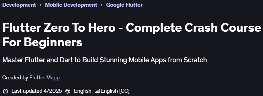Pictures · Udemy — Flutter Zero To Hero – Complete Crash Course For Beginners 2025-3