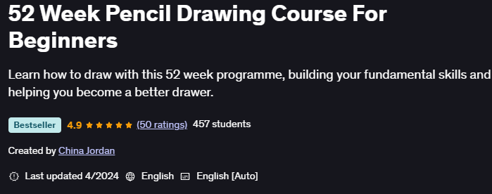Pictures · Udemy — 52 Week Pencil Drawing Course For Beginners 2024-1