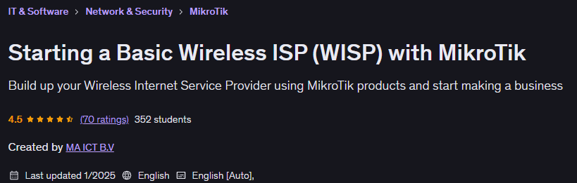 Bilder · Start eines Basic Wireless ISP (WISP) mit MikroTik 2021-2
