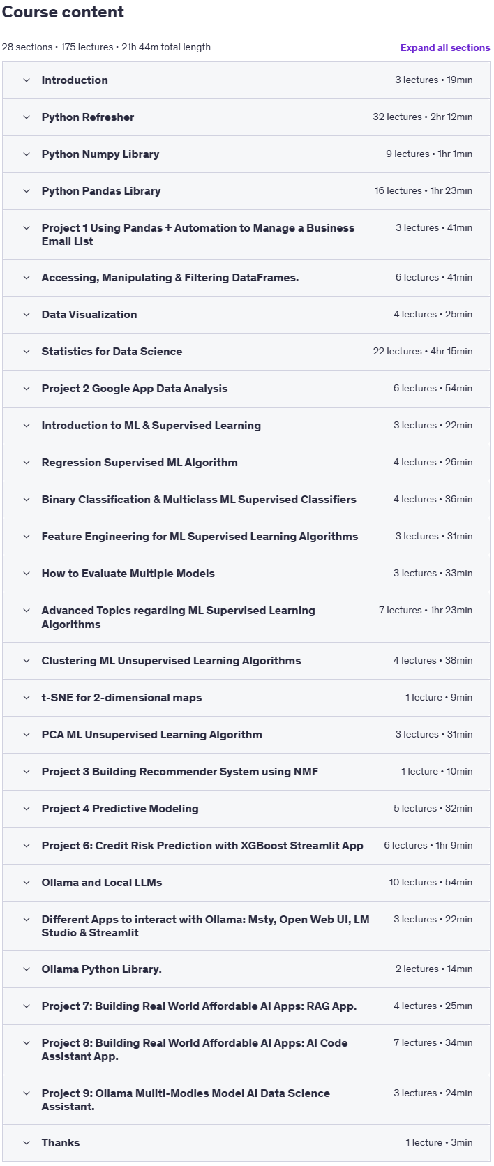 Sujets du cours · Master en sciences de données & AI avec Python Le projet Real-World 2025-5