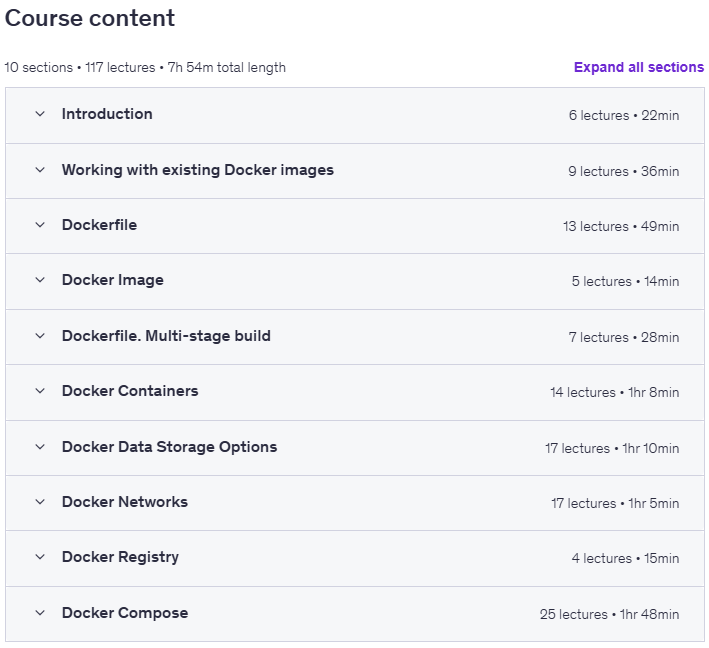 Course topics · Docker, Docker Hub and Docker Compose for Java Developers 2025-10