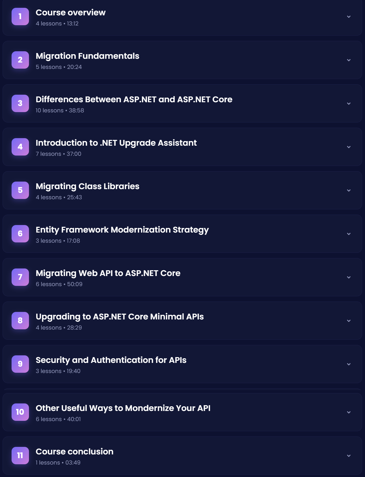 Kursthemen · Migration – Migrationsverkehr : ASP.NET WEB APIs zu ASP.NET Kern 2025-10
