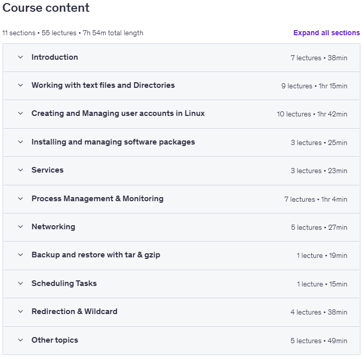 Course topics · Linux for DevOps & Cloud Engineers: From Beginner to Pro 2025-6
