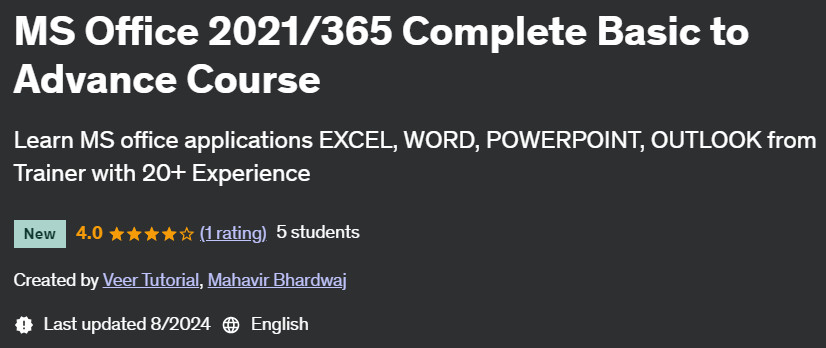 Pictures · Udemy — MS Office 2021/365 Complete Basic to Advance Course 2024-6