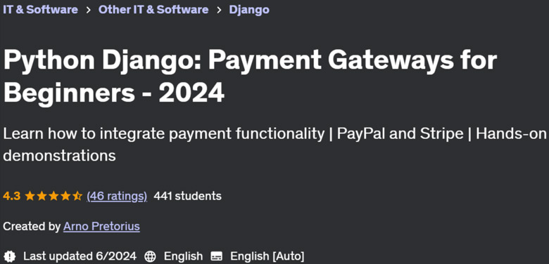 Pictures · Udemy — Python Django: Payment Gateways for Beginners 2023-6