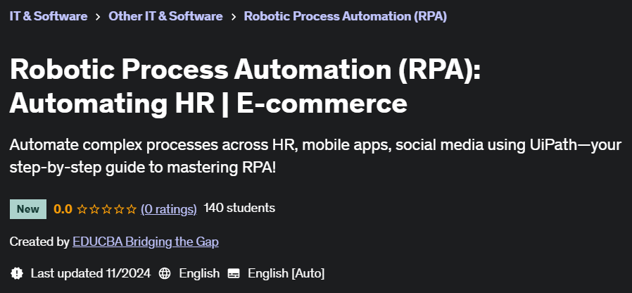 Pictures · Robotic Process Automation (RPA): Automating HR | E-commerce 2024-10