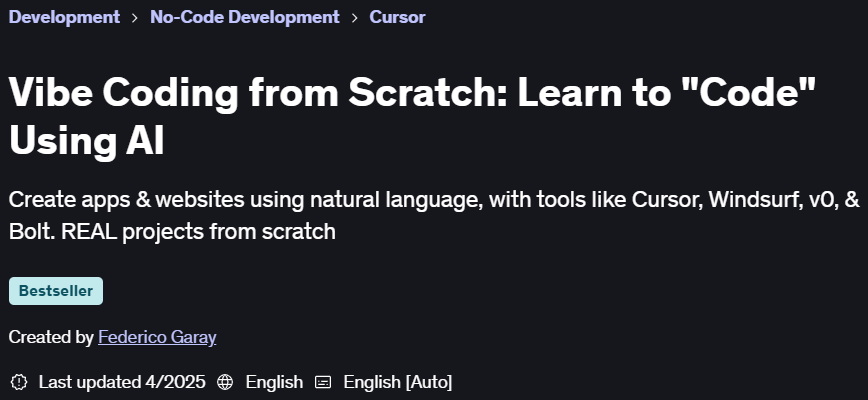 Pictures · Vibe Coding from Scratch: Learn to “Code” Using AI 2025-4