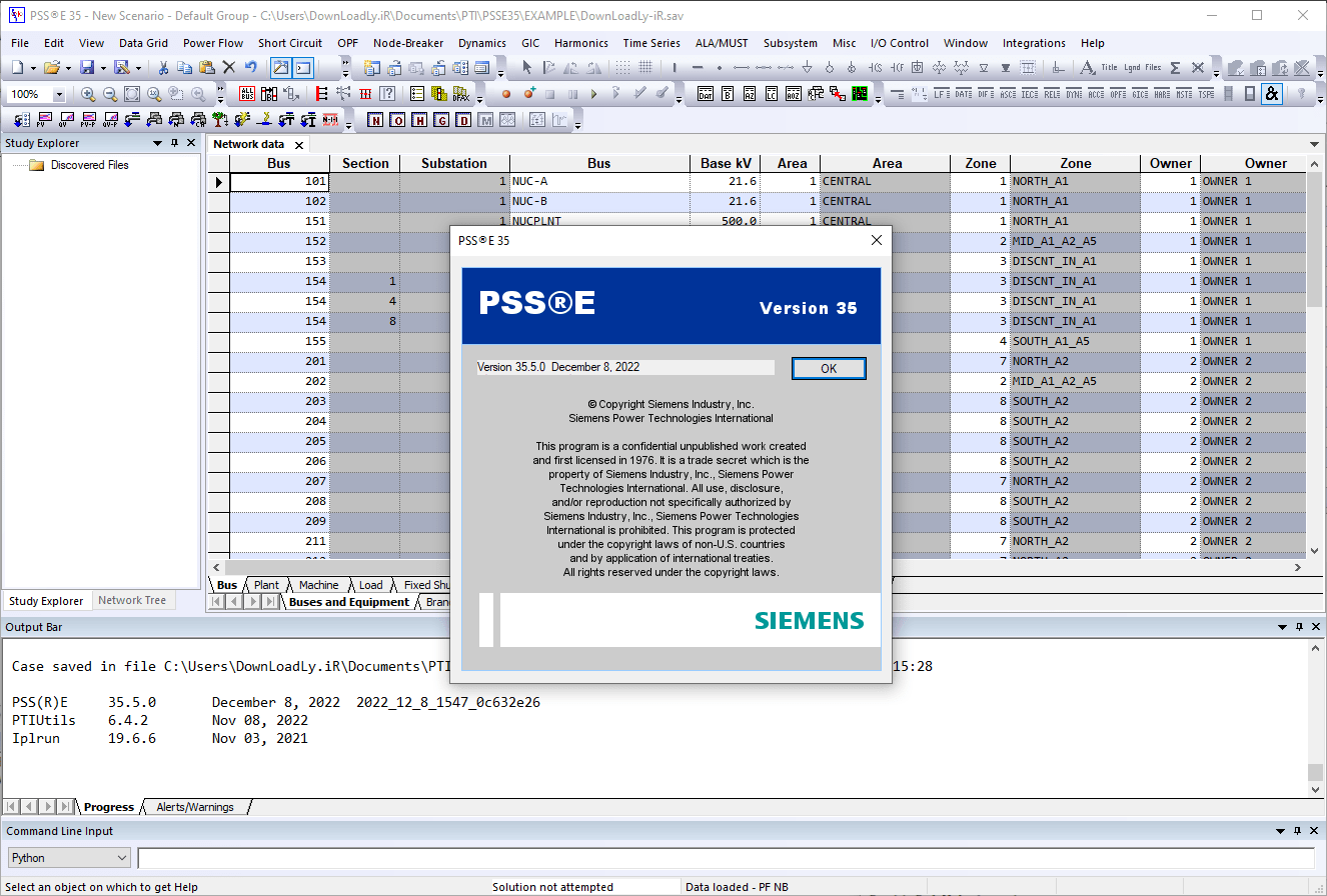 Pictures · PSS®E 35.5 x64 / 34.9 x86
