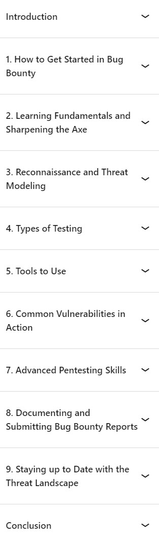 Course topics · LinkedIn — A Bug Bounty Toolkit for Security Researchers 2024-10