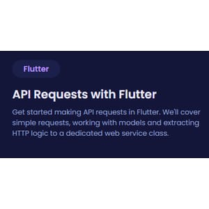CodeCourse – API Requests with Flutter 2021-2