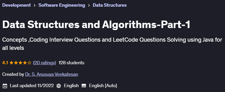 Pictures · Udemy — Data Structures and Algorithms-Part-1 2022-11