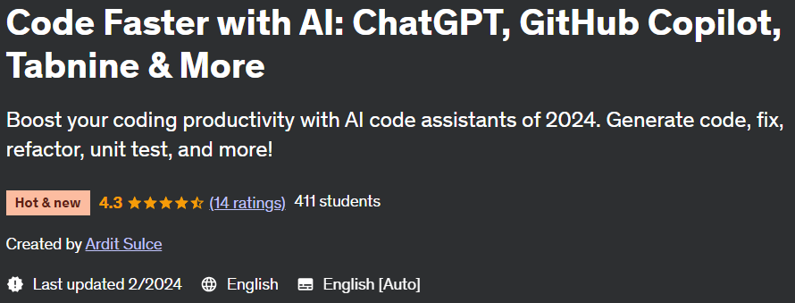 Pictures · Code Faster with AI: ChatGPT, GitHub Copilot, Tabnine & More 2024-2