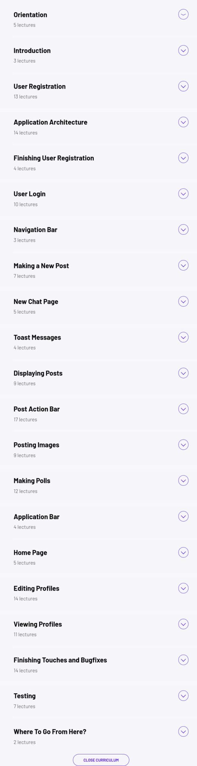 Course topics · ZeroToMastery – Build a Fullstack Twitter Clone with Rust 2025-4