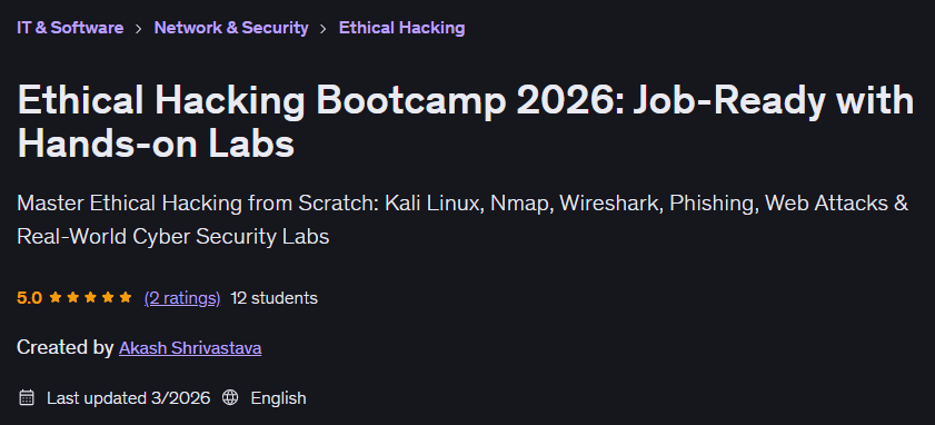 Pictures · Ethical Hacking Bootcamp 2026: Job-Ready with Hands-on Labs 2026-3
