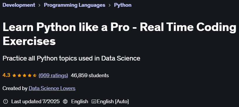 Pictures · Udemy — Learn Python like a Pro – Real Time Coding Exercises 2025-7