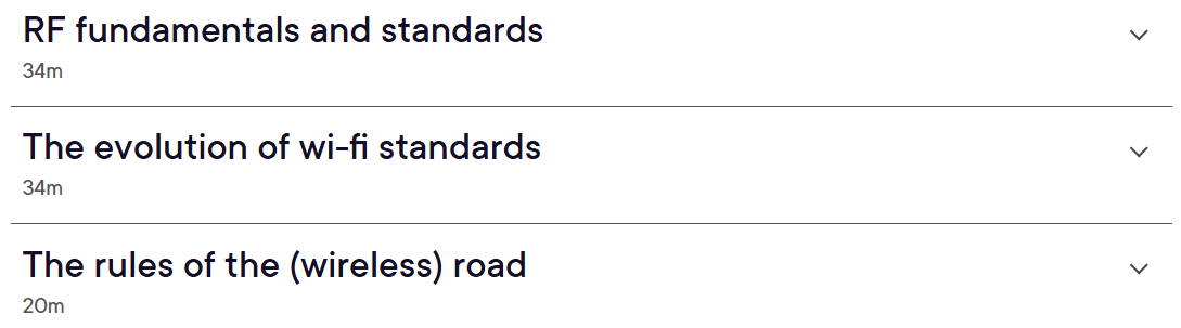 Kursthemen · Wireless Networking Essentials: RF Grundsätze und Standards 2026-6