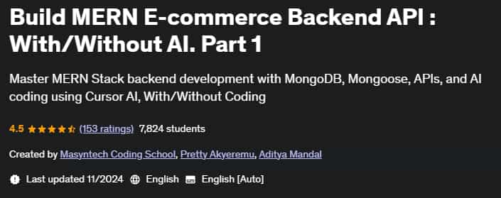 Pictures · Udemy — Build MERN E-commerce Backend API : With/Without AI. Part 1 2024-11