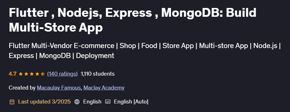 Pictures · Udemy — Flutter , Nodejs, Express , MongoDB: Build Multi-Store App 2025-3