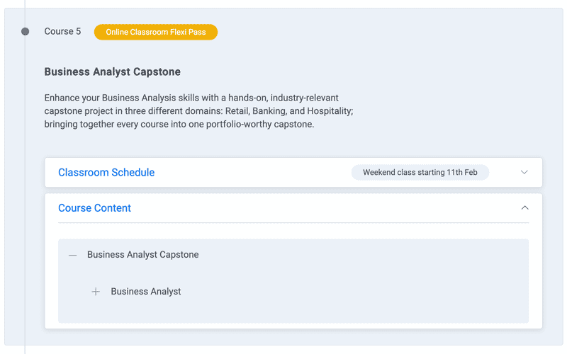 Course topics · Simplilearn — Business Analyst Certification Training Course 2020-9