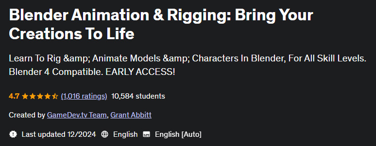 Pictures · Blender Animation & Rigging: Bring Your Creations To Life 2024-12