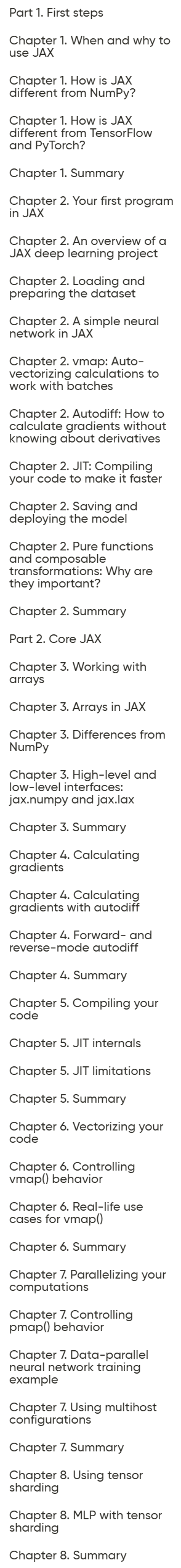 Kursthemen · Oreilly – Deep Learning mit JAX, Video Edition 2024-11