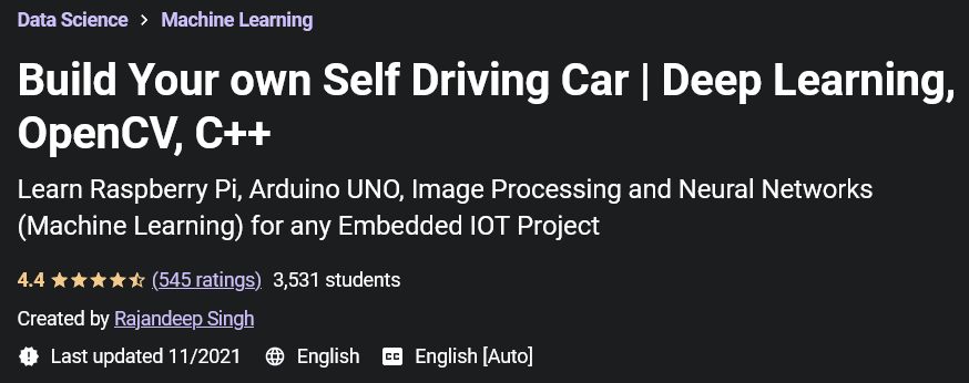 Pictures · Udemy — Build your Own Self Driving Car| [Course 1 & Course 2] 2020-6
