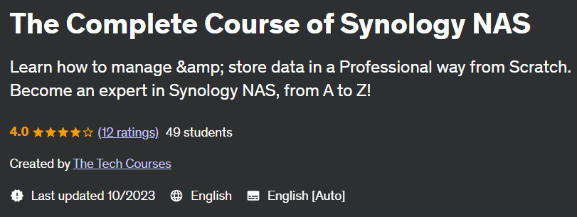 Pictures · The Complete Course of Synology NAS 2023-10