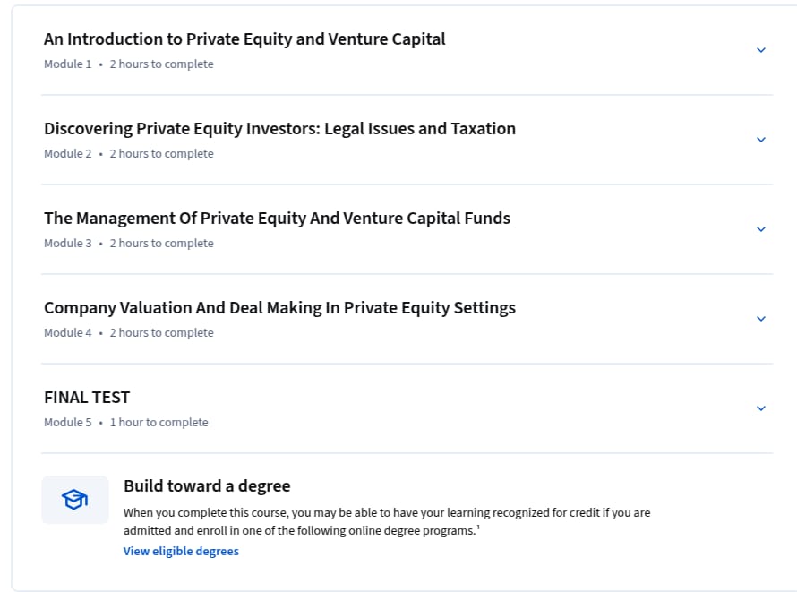 Sujets du cours · Equité privée et capital d'affaires 2026-2