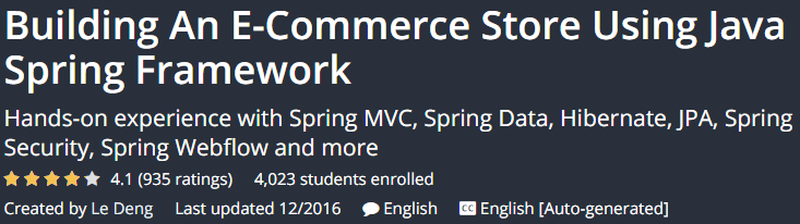 Pictures · Udemy — Building An E-Commerce Store Using Java Spring Framework 2016-12