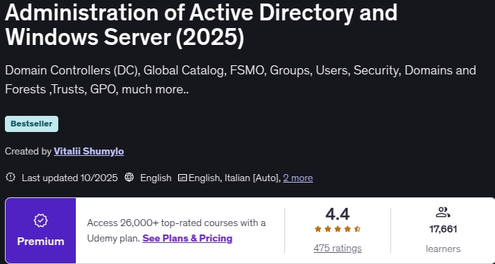Images · La gestion de l’Active Directory et Windows Le serveur (2025) 2025-10