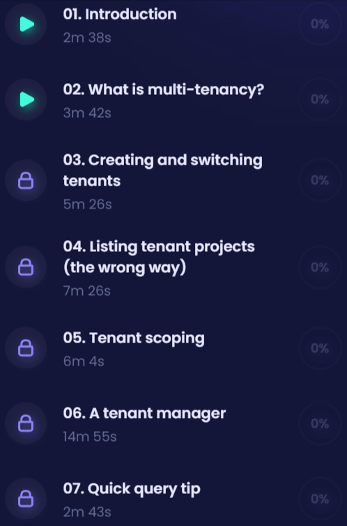 강좌 주제 · 코드 코드 - Laravel 유일한 데이터베이스: Single Database 2020-8