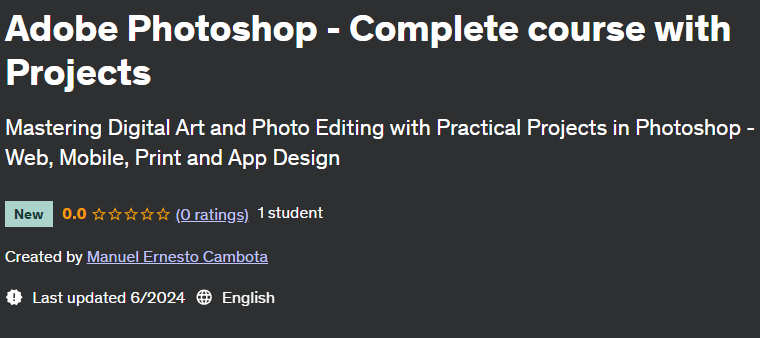 Pictures · Adobe Photoshop – Complete course with Projects 2024-6