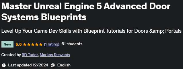 Pictures · Udemy — Master Unreal Engine 5 Advanced Door Systems Blueprints 2024-12