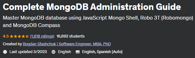 Pictures · Udemy — Complete MongoDB Administration Guide 2023-3