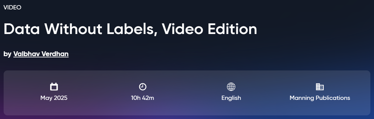 Pictures · Oreilly — Data Without Labels, Video Edition 2025-5
