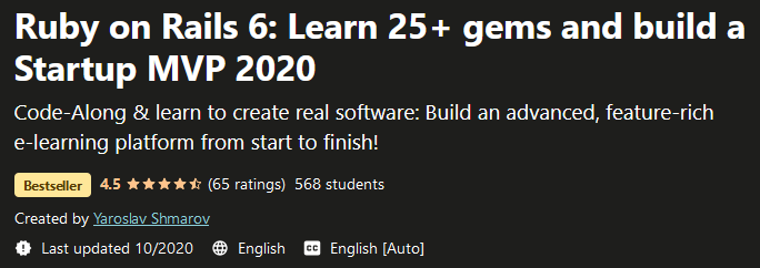 Pictures · Udemy — Ruby on Rails 6: Learn 25+ gems and build a Startup MVP 2020 2020-10