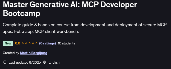 Imágenes · Maestría Generativa AITítulo: MCP Developer Bootcamp 2025-9
