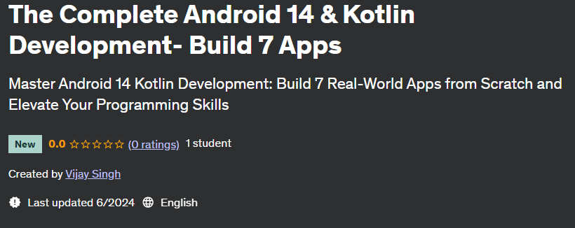 Pictures · The Complete Android 14 & Kotlin Development- Build 7 Apps 2024-6