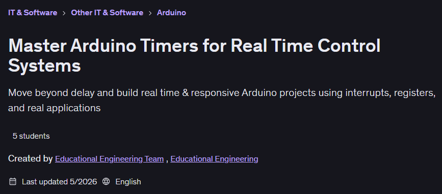 الصور · Arduino Timers - نظام التحكم في الوقت الحقيقي 2026-5