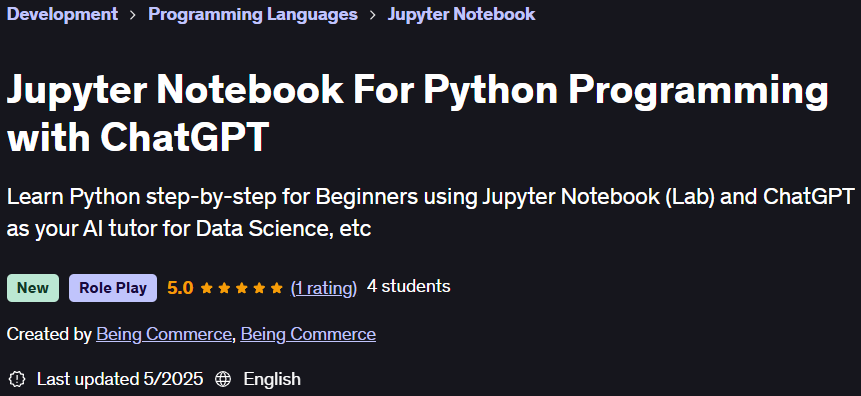 Pictures · Udemy — Jupyter Notebook For Python Programming with ChatGPT 2025-3